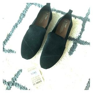 New TOMS Deconstructed Alpargata (black suede)